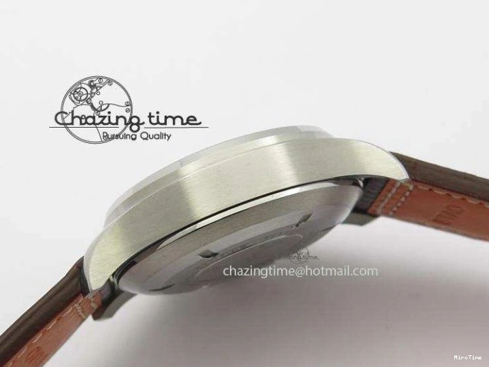 MIROTIME 0113 Youthful 2016 Pilot Chrono SS IW377719 ZF Best Edition On Brown Leather Strap A 7291